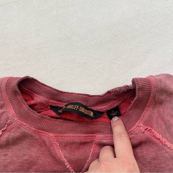 Vintage Y2K Harley Davidson Motorcycle Graphic Logo Crewneck Pullover Sweatshirt - Picture 9 of 11